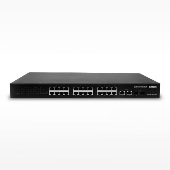 2 SFP puerto 24 lan distribuidor de red de intercomunicación digital